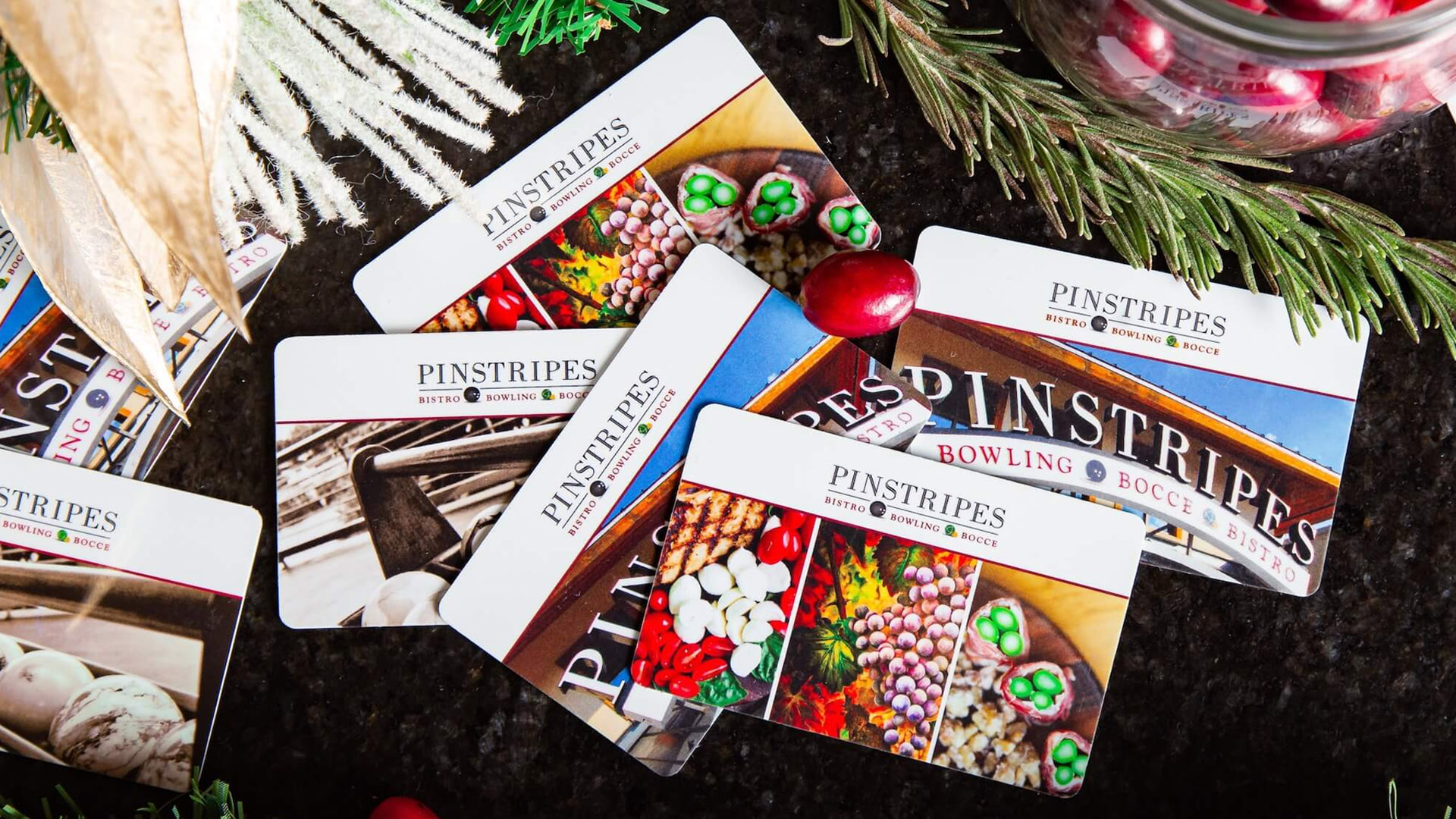 Pinstripes Holiday Gift Cards